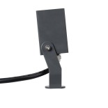 GLOBOSTAR® TREELIGHT-TREEMARO 90472 Σποτ Φωτισμού για Φυτά - Δέντρα LED 3W 330lm 8° DC 24V Αδιάβροχο IP67 Θερμό Λευκό 2700K Dimmable - Γκρι Ανθρακί - Μ3.5 x Π6.4 x Υ10cm - 3 Χρόνια Εγγύηση