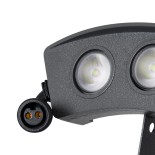 GLOBOSTAR® TREELIGHT-PLANTE 90517 Κυρτή Μπάρα Φωτισμού Wall Washer για Φυτά - Δέντρα LED 3W 255lm 15° DC 24V Αδιάβροχο IP67 Πράσινο Dimmable - Γκρι Ανθρακί - Μ11 x Π3 x Υ8cm - 3 Χρόνια Εγγύηση