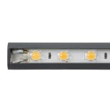 GLOBOSTAR® WASHER-STELLAR 90575 Μπάρα Φωτισμού Wall Washer LED 12W 1080lm 30° DC 24V Αδιάβροχο IP67 Θερμό Λευκό 2700K Dimmable - Γκρι Ανθρακί - Μ100 x Π2 x Υ1.8cm - 3 Χρόνια Εγγύηση