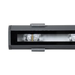 GloboStar® WINDOW-BARI 90587 Αρχιτεκτονικό Φωτιστικό Ανάδειξης Παραθύρων Window Light LED 12W 1080lm 8x180° DC 24V Αδιάβροχο IP67 L30 x W4 x H3.5cm Θερμό Λευκό 2700K - Γκρι Ανθρακί - 3 Years Warranty