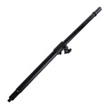 GloboStar® FDB K803-FLPL 98026 Speaker Base Flexible Adjustable Pole - Βάση Ηχείου Ρυθμιζόμενος Σωλήνας για Τοποθέτηση Συστήματος Κολωνάτων Ηχείων K803 με K112BAS - IP20 - Μαύρο - min Φ3.5 x Υ62cm - max Φ3.5 x Υ97cm - Ζεύγος