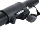 GloboStar® FDB K803-FLPL 98026 Speaker Base Flexible Adjustable Pole - Βάση Ηχείου Ρυθμιζόμενος Σωλήνας για Τοποθέτηση Συστήματος Κολωνάτων Ηχείων K803 με K112BAS - IP20 - Μαύρο - min Φ3.5 x Υ62cm - max Φ3.5 x Υ97cm - Ζεύγος