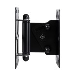 GloboStar® FDB K806-WB2 98030 Speaker Base Wall Bracket - Επιτοίχια Ρυθμιζόμενη Βάση Ηχείου για Τοποθέτηση Συστήματος Κολωνάτων Ηχείων K806 - IP20 - Μαύρο - Μ9.5 x Π11.5 x Υ16cm - Ζεύγος