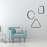 GloboStar® CEROBA 61307 Κρεμαστό Φωτιστικό Οροφής Linear Design LED CCT 12W 1320lm 360° AC 220-240V - Εναλλαγή Φωτισμού μέσω Διακόπτη On/Off All In One Ψυχρό 6000k+Φυσικό 4500k+Θερμό 2700k Μ22 x Π2 x Υ22cm - Μαύρο - 3 Years Warranty