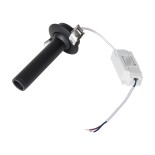 GLOBOSTAR® DALE 60371 Χωνευτό Κινούμενο Downlight Σποτ LED 5W 500lm 36° AC 220-240V IP20 Θερμό Λευκό 2700K - Bridgelux COB Chip & TÜV SÜD Driver - Μαύρο Ματ - Μ6.4 x Π6.4 x Υ10cm / Q5.5cm - 5 Χρόνια Εγγύηση