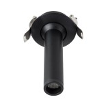 GLOBOSTAR® DALE 60371 Χωνευτό Κινούμενο Downlight Σποτ LED 5W 500lm 36° AC 220-240V IP20 Θερμό Λευκό 2700K - Bridgelux COB Chip & TÜV SÜD Driver - Μαύρο Ματ - Μ6.4 x Π6.4 x Υ10cm / Q5.5cm - 5 Χρόνια Εγγύηση