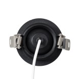 GLOBOSTAR® DALE 60373 Χωνευτό Κινούμενο Downlight Σποτ LED 5W 500lm 36° AC 220-240V IP20 Θερμό Λευκό 2700K - Bridgelux COB Chip & TÜV SÜD Driver - Μαύρο Ματ - Μ6.4 x Π6.4 x Υ30cm / Q5.5cm - 5 Χρόνια Εγγύηση