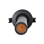 GLOBOSTAR® DALE 60373 Χωνευτό Κινούμενο Downlight Σποτ LED 5W 500lm 36° AC 220-240V IP20 Θερμό Λευκό 2700K - Bridgelux COB Chip & TÜV SÜD Driver - Μαύρο Ματ - Μ6.4 x Π6.4 x Υ30cm / Q5.5cm - 5 Χρόνια Εγγύηση