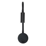 GloboStar® GOOSE 60878 Μοντέρνο Φωτιστικό Τοίχου - Απλίκα Ξενοδοχείου Bed Side LED 3W 300lm 36° AC 220-240V - Reading Light - Μ6.5 x Π15 x Υ24.5cm - Φυσικό Λευκό 4500K - Μαύρο - 3 Xρόνια Εγγύηση