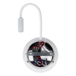 GloboStar® GOOSE 60881 Μοντέρνο Φωτιστικό Τοίχου - Απλίκα Ξενοδοχείου Bed Side LED 6W 600lm 36° & 360° AC 220-240V - Reading Light & 360° Κρυφός Φωτισμός - Φορτιστής USB 3A - Μ15.5 x Π15 x Υ30.5cm - Φυσικό Λευκό 4500K - Λευκό  - 3 Xρόνια Εγγύηση