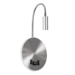 GLOBOSTAR® GOOSE 60884 Μοντέρνο Φωτιστικό Τοίχου - Απλίκα Ξενοδοχείου Reading Light με Φορτιστή USB 3A LED 6W 600lm 36° & 360° AC 220-240V IP20 Φυσικό Λευκό 4500K - CREE XPE & Lumileds SMD Chip & TÜV SÜD Driver - Νίκελ Βούρτσας - Μ15.5 x Π22.5 x Υ30cm - 3