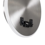 GLOBOSTAR® GOOSE 60884 Μοντέρνο Φωτιστικό Τοίχου - Απλίκα Ξενοδοχείου Reading Light με Φορτιστή USB 3A LED 6W 600lm 36° & 360° AC 220-240V IP20 Φυσικό Λευκό 4500K - CREE XPE & Lumileds SMD Chip & TÜV SÜD Driver - Νίκελ Βούρτσας - Μ15.5 x Π22.5 x Υ30cm - 3