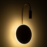 GLOBOSTAR® GOOSE 60885 Μοντέρνο Φωτιστικό Τοίχου - Απλίκα Ξενοδοχείου Reading Light με Φορτιστή USB 3A LED 6W 600lm 36° & 360° AC 220-240V IP20 Φυσικό Λευκό 4500K - Bridgelux COB Chip & TÜV SÜD Driver - Χρυσό Πλατίνα - Μ15.5 x Π22.5 x Υ30cm - 3 Χρόνια Εγγ