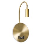 GLOBOSTAR® GOOSE 60885 Μοντέρνο Φωτιστικό Τοίχου - Απλίκα Ξενοδοχείου Reading Light με Φορτιστή USB 3A LED 6W 600lm 36° & 360° AC 220-240V IP20 Φυσικό Λευκό 4500K - Bridgelux COB Chip & TÜV SÜD Driver - Χρυσό Πλατίνα - Μ15.5 x Π22.5 x Υ30cm - 3 Χρόνια Εγγ