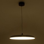GLOBOSTAR® BARON 60887 Μοντέρνο Κρεμαστό Φωτιστικό Οροφής LED 24W 2880lm 120° AC 220-240V IP20 Ρυθμιζόμενο Λευκό CCT με On/Off 2700K/4500K/6000K - Lumileds SMD Chip - Χρυσό - Μ40 x Π40 x Υ10cm - 3 Χρόνια Εγγύηση