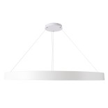 GLOBOSTAR® RA 61199 Μοντέρνο Κρεμαστό Φωτιστικό Οροφής LED 100W 11020lm 120° AC 220-240V IP20 Ρυθμιζόμενο Λευκό CCT με Χειριστήριο από 2700K έως 6000K Dimmable - Lumileds SMD Chip - Λευκό Ματ - Μ120 x Π120 x Υ8cm - 3 Χρόνια Εγγύηση