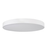GloboStar® BURTON 61205-P Κρεμαστή Πλαφονιέρα Οροφής LED CCT 100W 11020lm 120° AC 220-240V - Εναλλαγή Φωτισμού μέσω Τηλεχειριστηρίου All In One Ψυχρό 6000k+Φυσικό 4500k+Θερμό 2700k Dimmable Φ80cm - Λευκό - 3 Years Warranty
