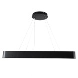 GLOBOSTAR® KAMALA 61210-P Μοντέρνο Κρεμαστό Φωτιστικό Οροφής LED 100W 10000lm 120° AC 220-240V IP20 Ρυθμιζόμενο Λευκό CCT με Χειριστήριο από 2700K έως 6000K Dimmable - Lumileds SMD Chip - Μαύρο Ματ - Μ80 x Π80 x Υ8cm - 3 Χρόνια Εγγύηση