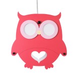 GloboStar® OWL 61576 Παιδικό Κρεμαστό Φωτιστικό Φιγούρα Μονόφωτο 1 x E27 IP20 Πολύχρωμο Πλαστικό - Μ29.5 x Π15.5 x Υ30.5cm