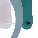 GloboStar® ELEPHANT 61578 Παιδικό Κρεμαστό Φωτιστικό Φιγούρα Μονόφωτο 1 x E27 IP20 Πολύχρωμο Πλαστικό - Μ37.7 x Π15.5 x Υ31.5cm