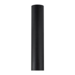 GloboStar® DUCT 61618 Επιφανειακό Στρόγγυλο Φωτιστικό Σποτ Αλουμινίου με Ντουί GU10 VDE Certified AC 220-240V IP44 Φ6 x Υ30cm - Μαύρο - 5 Years Warranty