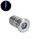 GLOBOSTAR® UNDERWATER-DANI 90413 Υποβρύχιο Χωνευτό Σποτ για Σιντριβάνια/Πισίνες LED 1W 80lm 5° DC 24V Αδιάβροχο IP68 Μπλε Dimmable - Ανοξείδωτο Ατσάλι 304 - Φ3 x Υ5cm - Q2.4cm - 3 Χρόνια Εγγύηση