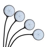 GloboStar® 79654 Grow Light Full Spectrum LED Φωτιστικό Ανάπτυξης Φυτών Γλάστρας με 4 Κινούμενες Κεφαλές & Βάση Clip SMD 2835 20W 160° DC 5V IP20 με Dimmer & Timer Εσωτερικού Χώρου για Κάλυψη Επιφάνειας 1m x 1m Πλήρους Φάσματος Φωτισμού