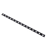 GloboStar® 90237 Μεταλλικο Καλυμμα 1 Μέτρου 15 Τεμαχίων για Ψηφιακή Αλυσίδα Γιρλάντα 20 Σποτ LED με Κωδικό 90140 Μαύρο Μ100 x Π4.7 x Υ1cm