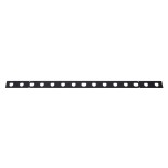GloboStar® 90237 Μεταλλικο Καλυμμα 1 Μέτρου 15 Τεμαχίων για Ψηφιακή Αλυσίδα Γιρλάντα 20 Σποτ LED με Κωδικό 90140 Μαύρο Μ100 x Π4.7 x Υ1cm