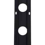 GloboStar® 90237 Μεταλλικο Καλυμμα 1 Μέτρου 15 Τεμαχίων για Ψηφιακή Αλυσίδα Γιρλάντα 20 Σποτ LED με Κωδικό 90140 Μαύρο Μ100 x Π4.7 x Υ1cm