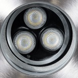 GloboStar® UNDERWATER-LUNTA 90402 Υποβρύχιο Χωνευτό Κινούμενο Φωτιστικό Σποτ Ειδικό για Σιντριβάνια LED 12W 1200lm 60° DC 24V Αδιάβροχο IP68 Φ12 x Υ13cm Ψυχρό Λευκό 6000K - Ανοξείδωτο Ατσάλι - 3 Years Warranty
