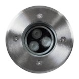 GloboStar® UNDERWATER-LUNTA 90403 Υποβρύχιο Χωνευτό Κινούμενο Φωτιστικό Σποτ Ειδικό για Σιντριβάνια LED 12W 1020lm 60° DC 24V Αδιάβροχο IP68 Φ12 x Υ13cm RGBW DMX512 - Ανοξείδωτο Ατσάλι - 3 Years Warranty