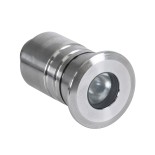 GLOBOSTAR® UNDERWATER-DANI 90410 Υποβρύχιο Χωνευτό Σποτ για Σιντριβάνια/Πισίνες LED 1W 90lm 5° DC 24V Αδιάβροχο IP68 Θερμό Λευκό 2700K Dimmable - Ανοξείδωτο Ατσάλι 304 - Φ3 x Υ5cm - Q2.4cm - 3 Χρόνια Εγγύηση