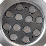 GloboStar® UNDERWATER-JERRY 90423 Υποβρύχιο Επιφανειακό Φωτιστικό Σποτ Ειδικό για Σιντριβάνια - Πισίνες - Τζακούζι LED 12W 1080lm 120° DC 24V Αδιάβροχο IP68 Μ14.5 x Π7 x Υ19cm Θερμό Λευκό 2700K - Ανοξείδωτο Ατσάλι SS304 - 3 Χρόνια Εγγύηση