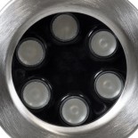 GloboStar® UNDERWATER-DEDY 90428 Υποβρύχιο Επιφανειακό Φωτιστικό Σποτ Ειδικό για Σιντριβάνια - Πισίνες - Τζακούζι LED 6W 510lm 30° DC 24V Αδιάβροχο IP68 Μ12 x Π7.5 x Υ14.5cm RGBW DMX512 - Ανοξείδωτο Ατσάλι SS304 - 3 Years Warranty