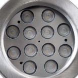 GloboStar® UNDERWATER-DENIS 90430 Υποβρύχιο Επιφανειακό Φωτιστικό Σποτ Ειδικό για Σιντριβάνια - Πισίνες - Τζακούζι LED 12W 1200lm 30° DC 24V Αδιάβροχο IP68 Μ14.5 x Π7 x Υ17cm Ψυχρό Λευκό 6000K - Ανοξείδωτο Ατσάλι SS304 - 3 Χρόνια Εγγύηση