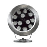 GloboStar® UNDERWATER-DENIS 90431 Υποβρύχιο Επιφανειακό Φωτιστικό Σποτ Ειδικό για Σιντριβάνια - Πισίνες - Τζακούζι LED 12W 1020lm 30° DC 24V Αδιάβροχο IP68 Μ14.5 x Π7 x Υ17cm RGBW DMX512 - Ανοξείδωτο Ατσάλι SS304 - 3 Χρόνια Εγγύηση