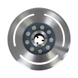 GloboStar® UNDERWATER-DENIS 90433 Υποβρύχιο Χωνευτό Φωτιστικό Σποτ Ειδικό για Σιντριβάνια - Πισίνες - Τζακούζι LED 9W 900lm 30° DC 24V Αδιάβροχο IP68 Φ21 x Υ7.5cm Ψυχρό Λευκό 6000K - Ανοξείδωτο Ατσάλι SS304 - 3 Years Warranty