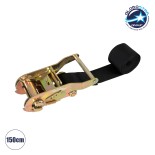 GloboStar® 90479 Ιμαντας Στηριξης με Καστάνια Μήκους 150cm για Βάση Αλουμίνιου (U) για Τοποθέτηση Σποτ και Προβολέων Αρχιτεκτονικού Φωτισμού Φυτών και Δέντρων Μ150cm