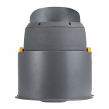 GloboStar® FLOOD-SIMA 90498 Κινούμενος Προβολέας - Σποτ Φωτισμού Wall Washer με Αντιθαμβωτική Γρίλια για Φωτισμό Κτιρίων LED 60W 5100lm 30° DC 24V Αδιάβροχο IP67 Μ29 x Π24 x Υ28.5cm RGBW DMX512 - Γκρι Ανθρακί - 3 Years Warranty