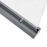 GloboStar® WASHER-PLEXI 90499 Μπάρα Φωτισμού Wall Washer LED 12W 1020lm 15° DC 24V Αδιάβροχο IP65 με Plexiglass Μοριακού Φωτισμού Μ100 x Π3.3 x Υ100cm Πολύχρωμο RGBW DMX512 - Γκρι Ανθρακί - 3 Χρόνια Εγγύηση