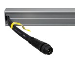 GloboStar® WASHER-PLEXI 90499 Μπάρα Φωτισμού Wall Washer LED 12W 1020lm 15° DC 24V Αδιάβροχο IP65 με Plexiglass Μοριακού Φωτισμού Μ100 x Π3.3 x Υ100cm Πολύχρωμο RGBW DMX512 - Γκρι Ανθρακί - 3 Χρόνια Εγγύηση