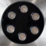 GloboStar® UNDERWATER-JULIA 90565 Υποβρύχιο Χωνευτό Φωτιστικό Σποτ Ειδικό για Σιντριβάνια LED 6W 540lm 15° DC 24V Αδιάβροχο IP68 Φ15 x Υ10.2cm Θερμό Λευκό 2700K - Ανοξείδωτο Ατσάλι - 3 Years Warranty
