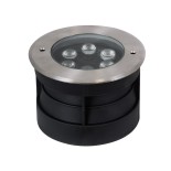 GloboStar® UNDERWATER-JULIA 90567 Υποβρύχιο Χωνευτό Φωτιστικό Σποτ Ειδικό για Σιντριβάνια LED 6W 510lm 15° DC 24V Αδιάβροχο IP68 Φ15 x Υ10.2cm RGBW DMX512 - Ανοξείδωτο Ατσάλι - 3 Years Warranty