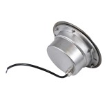 GloboStar® UNDERWATER-JULIA 90568 Υποβρύχιο Χωνευτό Φωτιστικό Σποτ Ειδικό για Σιντριβάνια LED 12W 1080lm 15° DC 24V Αδιάβροχο IP68 Φ18 x Υ11.2cm Θερμό Λευκό 2700K - Ανοξείδωτο Ατσάλι - 3 Χρόνια Εγγύηση