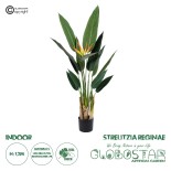 GloboStar® Artificial Garden STRELITZIA REGINAE 20031 Τεχνητό Διακοσμητικό Φυτό Στρελίτσια - Πουλί του Παραδείσου Υ120cm