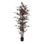 GloboStar® Artificial Garden BLOODLEAF BAMBOO 20039 Τεχνητό Διακοσμητικό Φυτό Αιματόφυλλο Μπαμπού Υ170cm 
