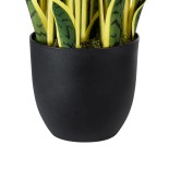 GloboStar® Artificial Garden BLOODLEAF DRACAENA TRIFASCIATA 20061 Τεχνητό Διακοσμητικό Φυτό Αιματόφυλλη Σανσεβιέρια Υ90cm
