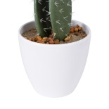 GloboStar® Artificial Garden OPUNTIA FICUS-INDICA CACTUS 20096 Τεχνητό Διακοσμητικό Φυτό Κάκτος Φραγκοσυκιά Υ60cm