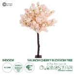GloboStar® Artificial Garden SALMON CHERRY BLOSSOM TREE 20139 Τεχνητό Διακοσμητικό Δέντρο Σομόν Κερασιά Υ160cm 